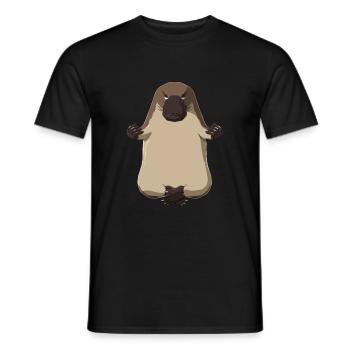 Yoga Schnabeltier - T-shirt homme - noir - Devant - AI Model Male 178 light (178cm)
