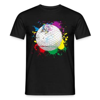 Splash Golf - Men's T-Shirt - black - Front - AI Model Male 178 light (178cm)