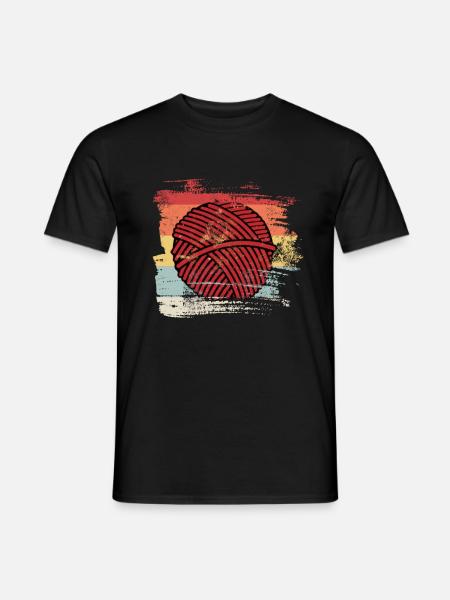 Retro Hobby Wool - Men's T-Shirt - black
