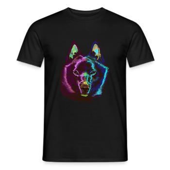 Chien Splash Schipperke - T-shirt homme - noir - Devant - AI Model Male 178 light (178cm)