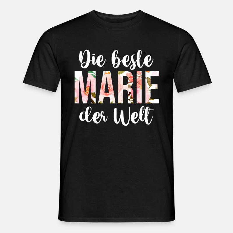 Marie - Männer T-Shirt - Schwarz