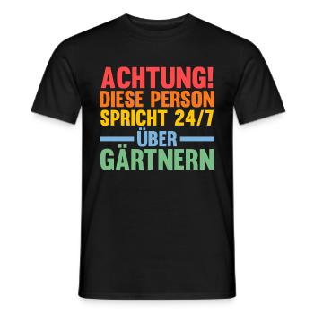 Gartenarbeit Garten Gärtner Hobbygärtner - Männer T-Shirt - Schwarz - Vorne - AI Model Male 178 light (178cm)