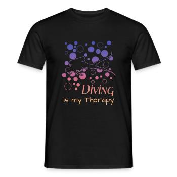 Taucher, Spruch für Taucher, Scuba Diving, Tauchen - Männer T-Shirt - Schwarz - Vorne - AI Model Male 178 light (178cm)
