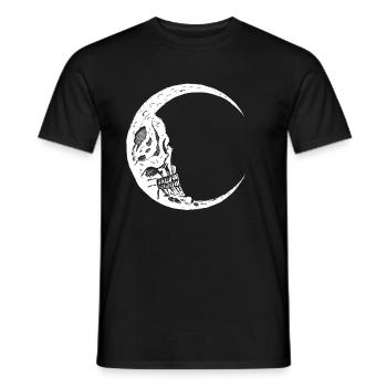 Totenkopf Mond - Men's T-Shirt - black - Front - AI Model Male 178 light (178cm)