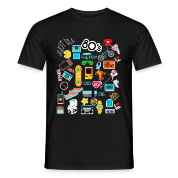 Die beste Generation der 1970er 1980er 1990 - Männer T-Shirt - Schwarz - Vorne - AI Model Male 178 light (178cm)