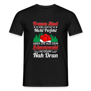 Schwarzwaldmädel Schwarzwald Frauen Bollenhut - Männer T-Shirt - Schwarz - Vorne - AI Model Male 178 light (178cm)