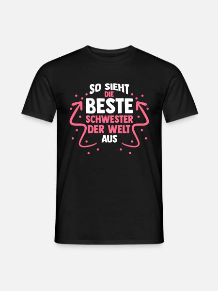 Familie Beste Schwester - Männer T-Shirt - Schwarz
