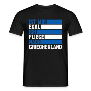 Griechen Grieche Griechenland - Männer T-Shirt - Schwarz - Vorne - AI Model Male 178 light (178cm)
