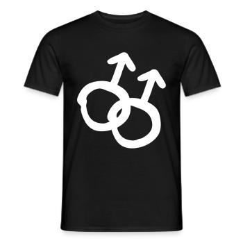 sexe symbole sexe gay mâle hommes gay - T-shirt homme - noir - Devant - AI Model Male 178 light (178cm)
