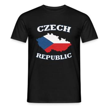 Czech Republic - Männer T-Shirt - Schwarz - Vorne - AI Model Male 178 light (178cm)