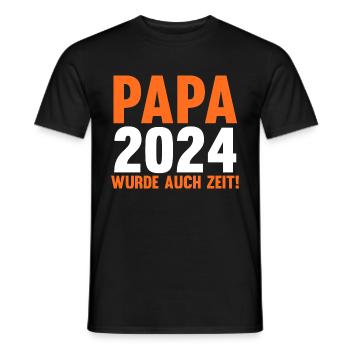 Werdender Papa 2039 - Männer T-Shirt - Schwarz - Vorne - AI Model Male 178 light (178cm)