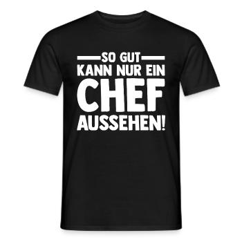 Arbeit Kollegen Büro Teamleiter Führungskraft Chef - Männer T-Shirt - Schwarz - Vorne - AI Model Male 178 light (178cm)