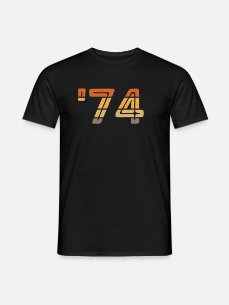 Year 1974 - '74 - Men's T-Shirt - black