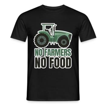 Farmer Farmer Farmer Farmer Wife Farmer Gift - Men's T-Shirt - black - Front - AI Model Male 178 light (178cm)