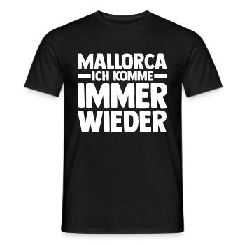 Party Urlaub Mallorca - Männer T-Shirt - Schwarz - Vorne - AI Model Male 178 light (178cm)