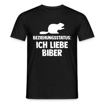 Nagetier Biberliebhaber Biber - Männer T-Shirt - Schwarz - Vorne - AI Model Male 178 light (178cm)