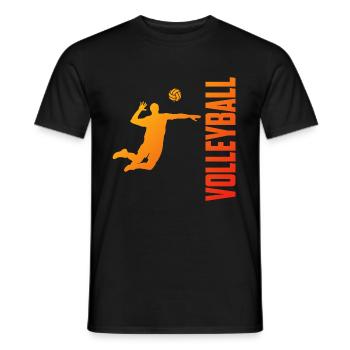 Volleyball sport Volleyball - T-shirt homme - noir - Devant - AI Model Male 178 light (178cm)