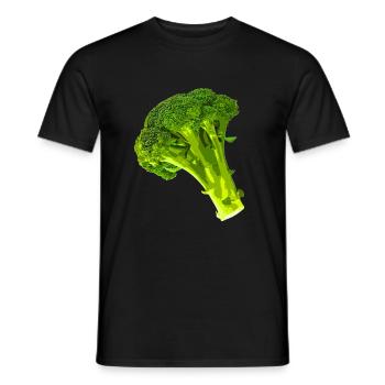broccoli - Men's T-Shirt - black - Front - AI Model Male 178 light (178cm)