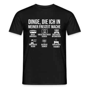 Busfahrer Bus - Männer T-Shirt - Schwarz - Vorne - AI Model Male 178 light (178cm)