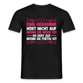 Geburtshelferin Hebamme - Männer T-Shirt - Schwarz - Vorne - AI Model Male 178 light (178cm)