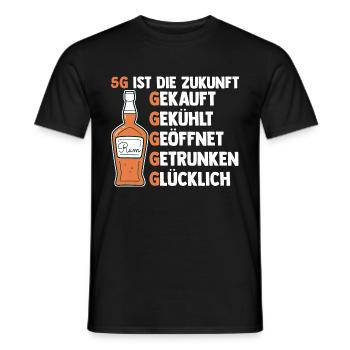 5G ist die Zukunft Rum - Männer T-Shirt - Schwarz - Vorne - AI Model Male 178 light (178cm)