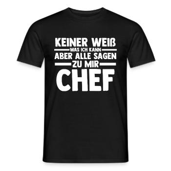 Arbeit Kollegen Büro Teamleiter Führungskraft Chef - Männer T-Shirt - Schwarz - Vorne - AI Model Male 178 light (178cm)