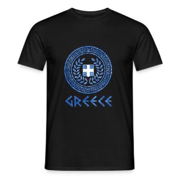 Ancient Greece The Ancient Greeks gift - Men's T-Shirt - black - Front - AI Model Male 178 light (178cm)