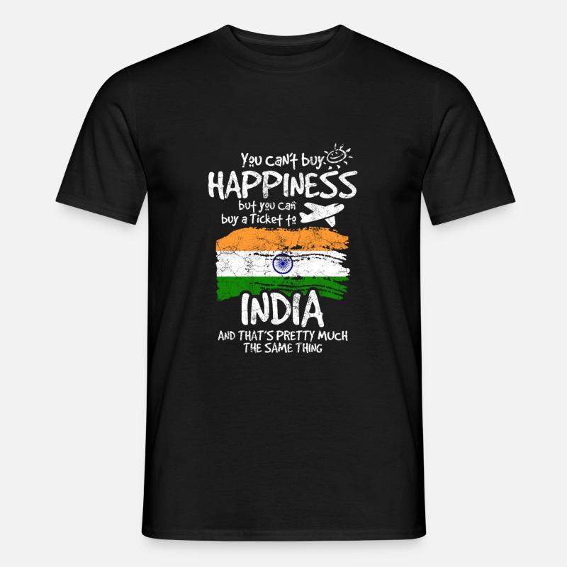 Indien - Männer T-Shirt - Schwarz