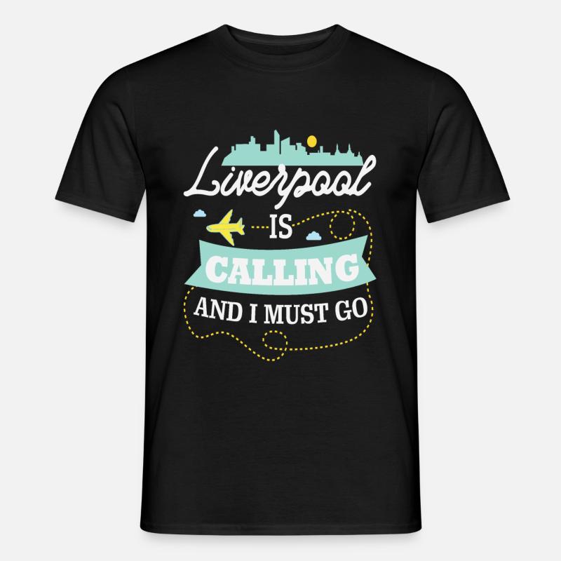 Liverpool - Männer T-Shirt - Schwarz