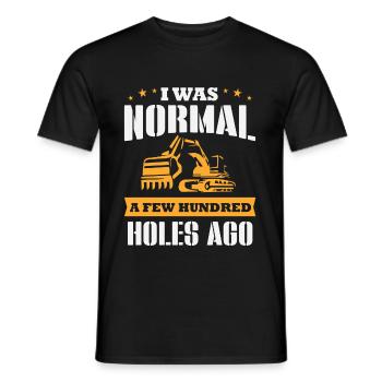 Bagger - Männer T-Shirt - Schwarz - Vorne - AI Model Male 178 light (178cm)