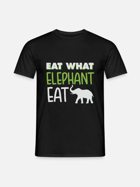 elephant - Men's T-Shirt - black