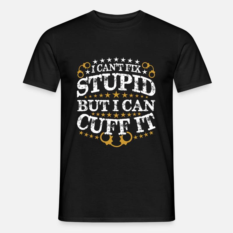 Polizei - Männer T-Shirt - Schwarz