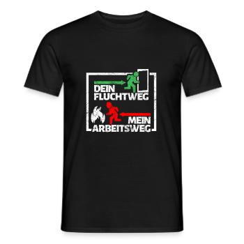 fire Department - Men's T-Shirt - black - Front - AI Model Male 178 light (178cm)