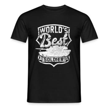 soldier - Men's T-Shirt - black - Front - AI Model Male 178 light (178cm)