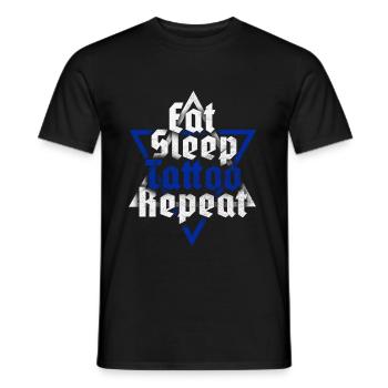tatouage - T-shirt homme - noir - Devant - AI Model Male 178 light (178cm)