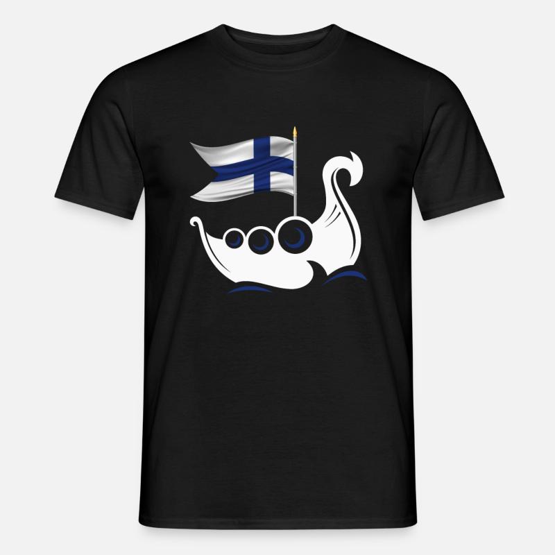 Finnland - Männer T-Shirt - Schwarz