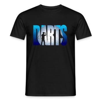 jeu de fléchettes - T-shirt homme - noir - Devant - AI Model Male 178 light (178cm)