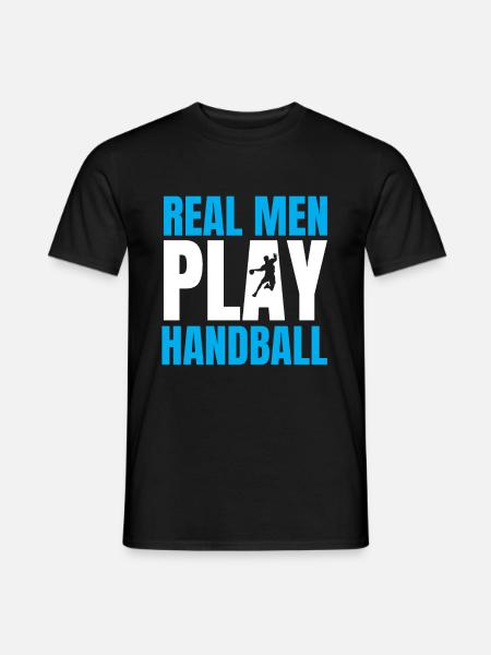 handball - Men's T-Shirt - black
