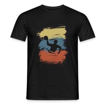 Wasserball - Männer T-Shirt - Schwarz - Vorne - AI Model Male 178 light (178cm)