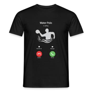 Wasserball - Männer T-Shirt - Schwarz - Vorne - AI Model Male 178 light (178cm)