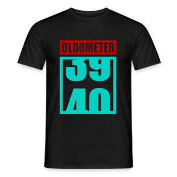 40ème anniversaire - T-shirt homme - noir - Devant - AI Model Male 178 light (178cm)