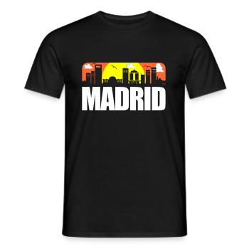 Madrid - Männer T-Shirt - Schwarz - Vorne - AI Model Male 178 light (178cm)