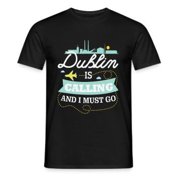 Dublin - Männer T-Shirt - Schwarz - Vorne - AI Model Male 178 light (178cm)