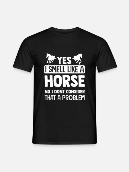 cheval - T-shirt homme - noir