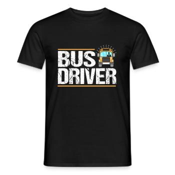 conducteur - T-shirt homme - noir - Devant - AI Model Male 178 light (178cm)