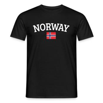 Norwegen Skandinavien Geschenk Oslo - Männer T-Shirt - Schwarz - Vorne - AI Model Male 178 light (178cm)