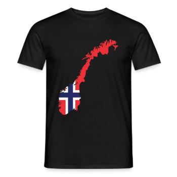 Norvège Scandinavie cadeau Oslo - T-shirt homme - noir - Devant - AI Model Male 178 light (178cm)