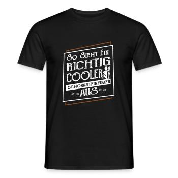 Schornsteinfeger - Männer T-Shirt - Schwarz - Vorne - AI Model Male 178 light (178cm)