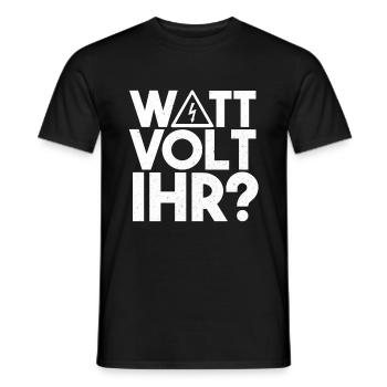 Elektriker - Männer T-Shirt - Schwarz - Vorne - AI Model Male 178 light (178cm)