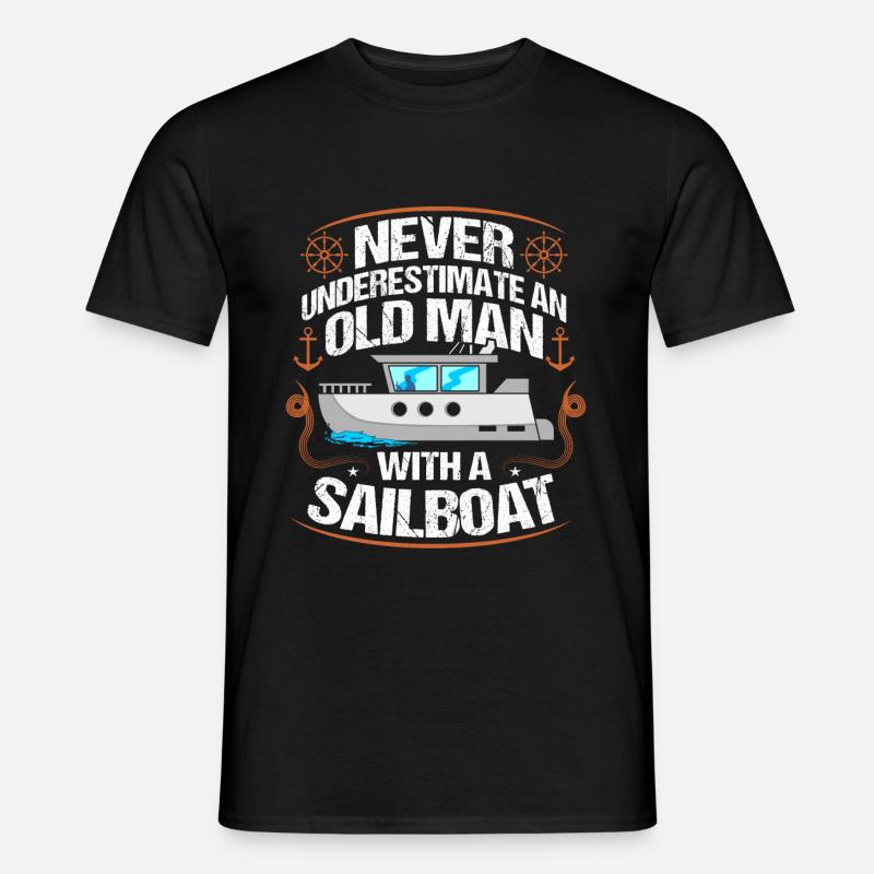 Schiffe - Männer T-Shirt - Schwarz